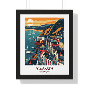 Swansea Bay Houses Poster
