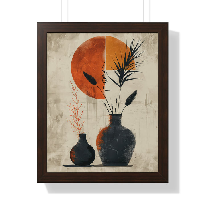 Silhouette and Ceramics Poster