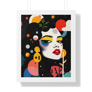 Dadaist Portrait Of A Girl Poster