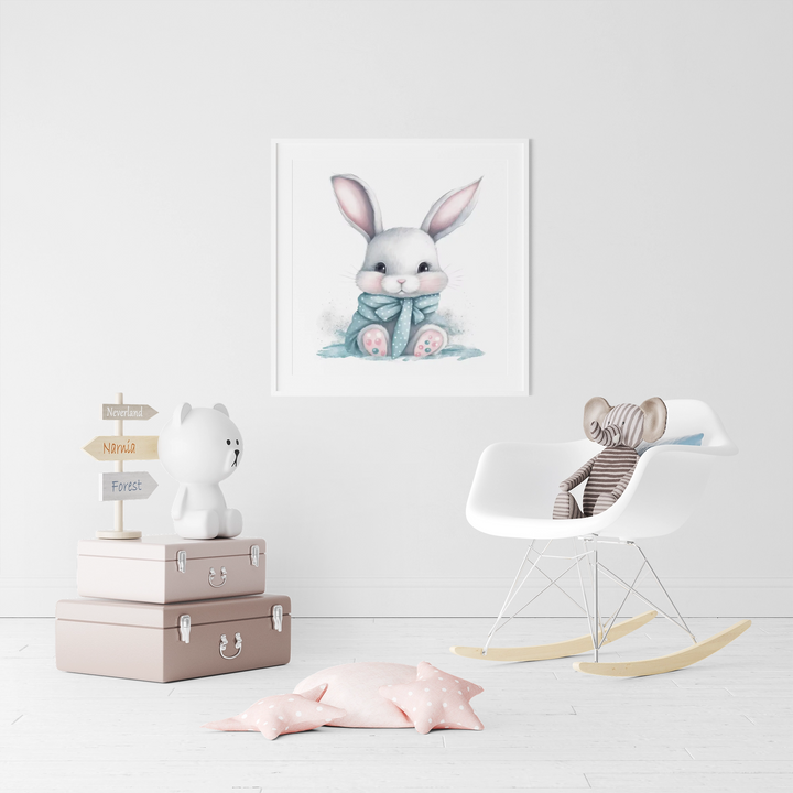 Adorable Gray Bunny