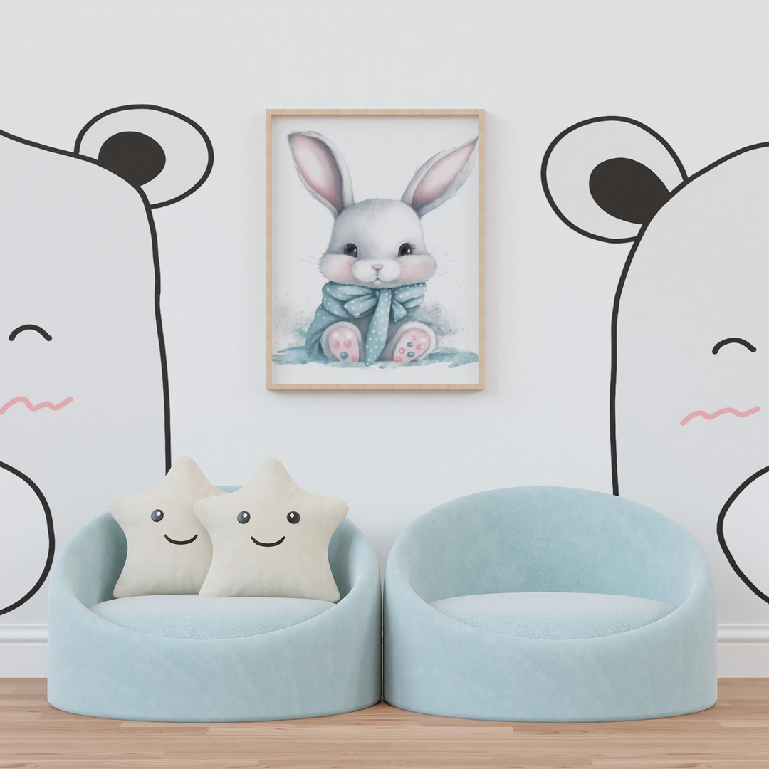 Adorable Gray Bunny