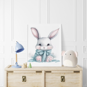 Adorable Gray Bunny
