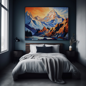 Cubism's Mountain Majesty