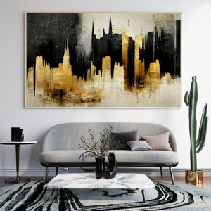 Black And Gold Skyscrapers