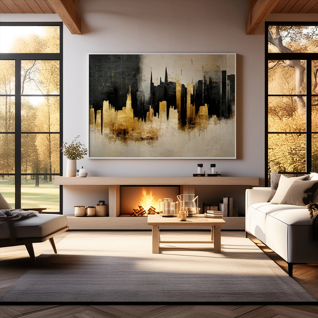 Black And Gold Skyscrapers