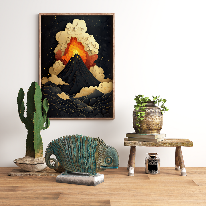 Burning Volcano