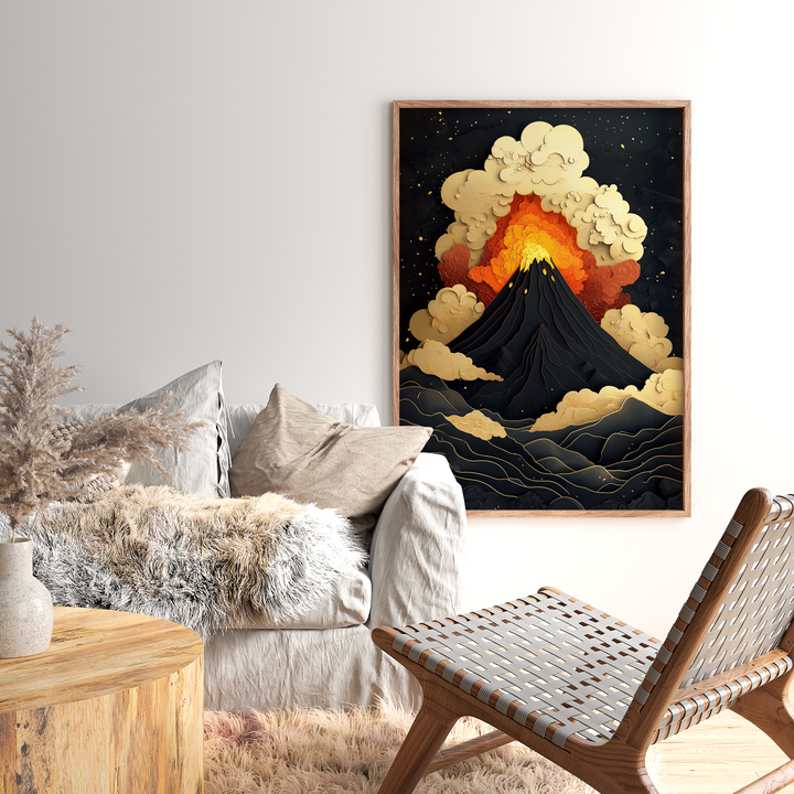 Burning Volcano