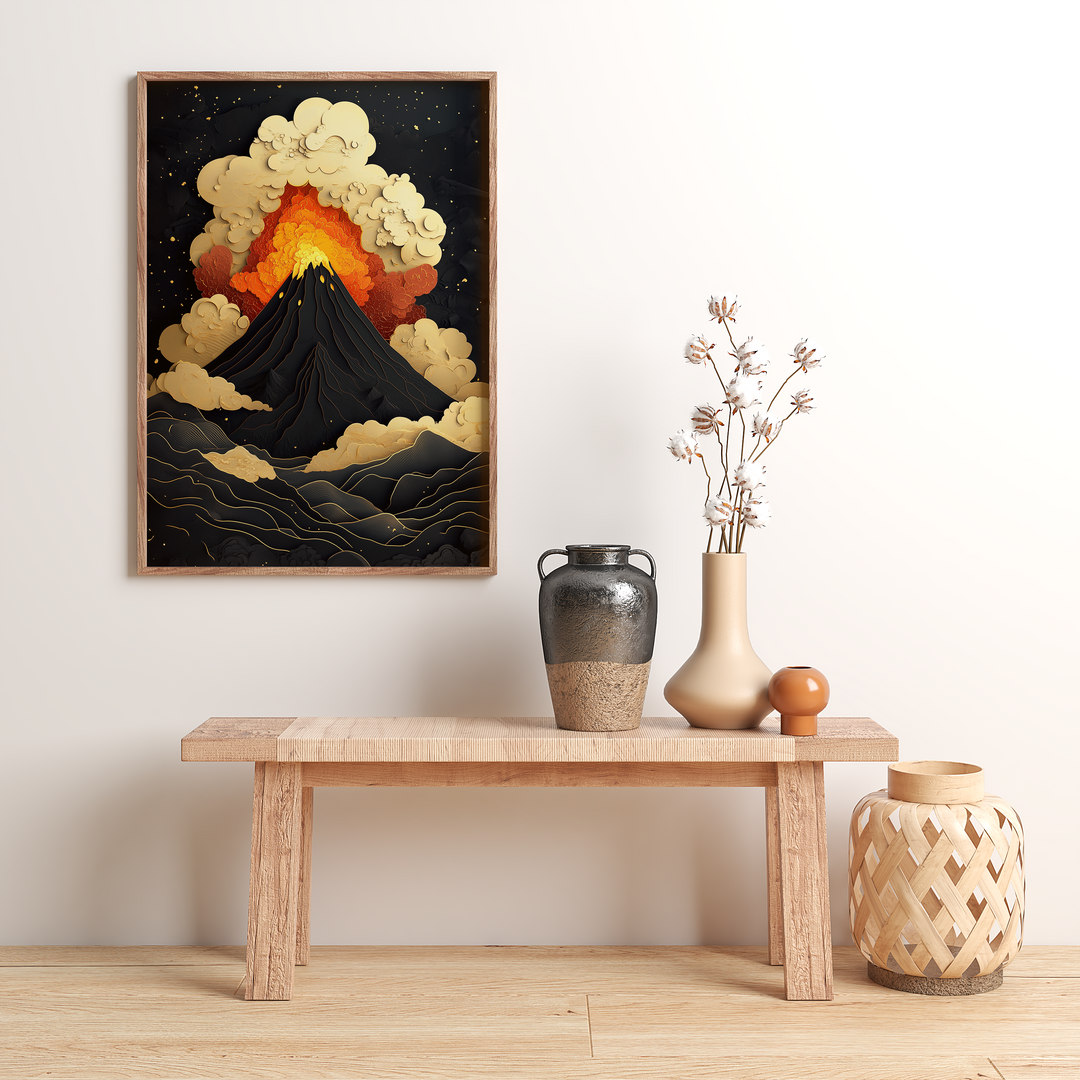 Burning Volcano