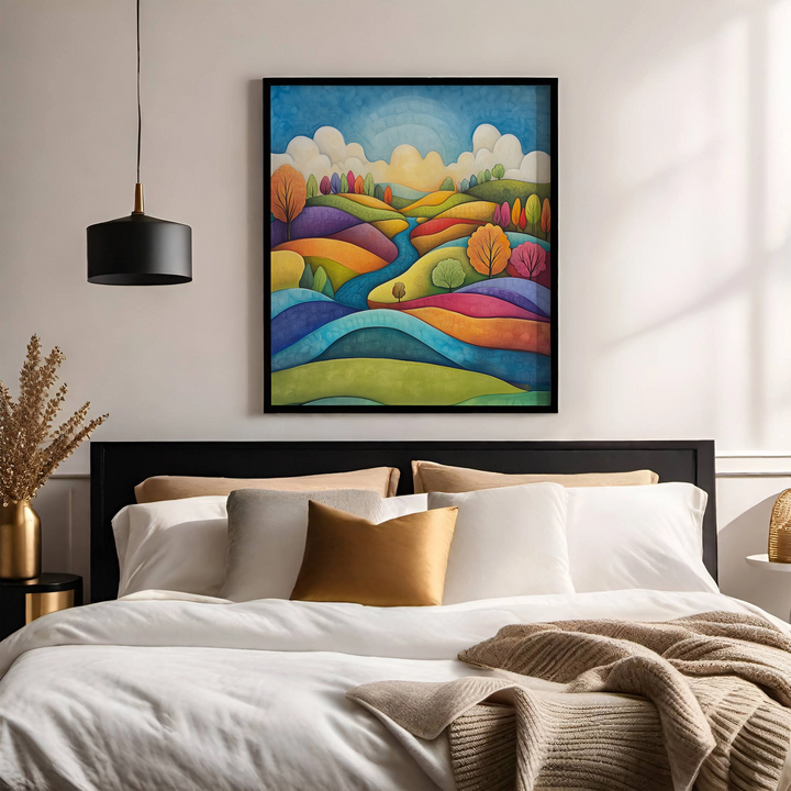 Colorful Hillside