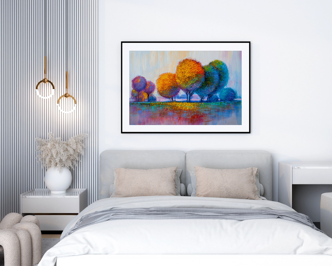 Colorful Pastel Trees