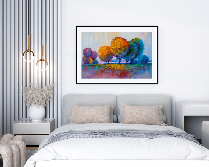 Colorful Pastel Trees