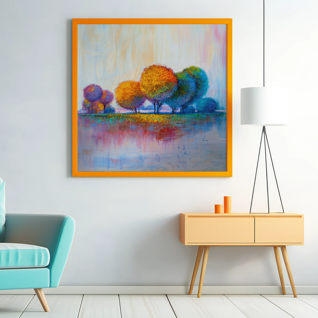 Colorful Pastel Trees
