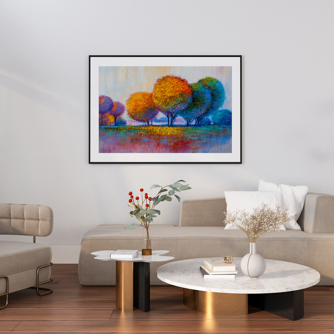 Colorful Pastel Trees