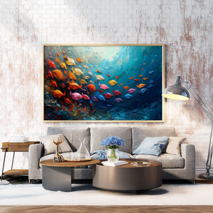 Colorful School Of Fish