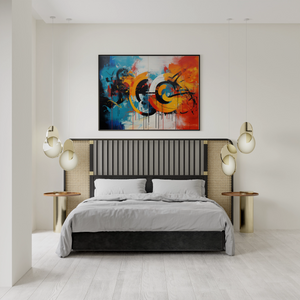 Concentric Circles and Vertical Stripes