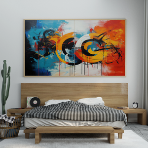 Concentric Circles and Vertical Stripes