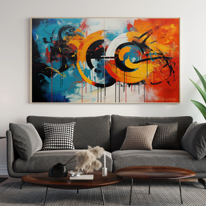 Concentric Circles and Vertical Stripes