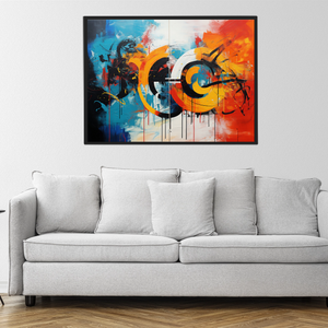 Concentric Circles and Vertical Stripes