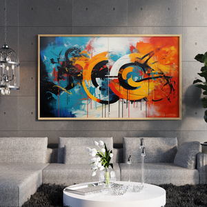 Concentric Circles and Vertical Stripes