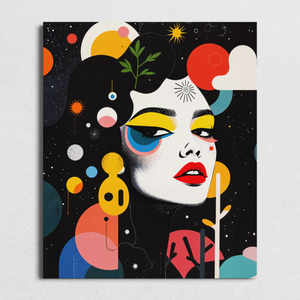 Dadaist Portrait Of A Girl