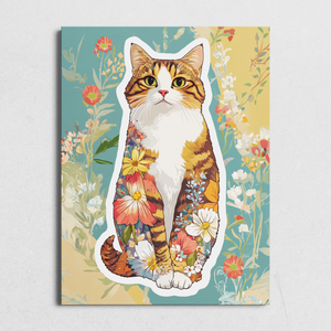 Floral Kitten