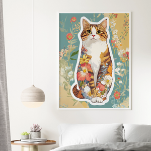 Floral Kitten