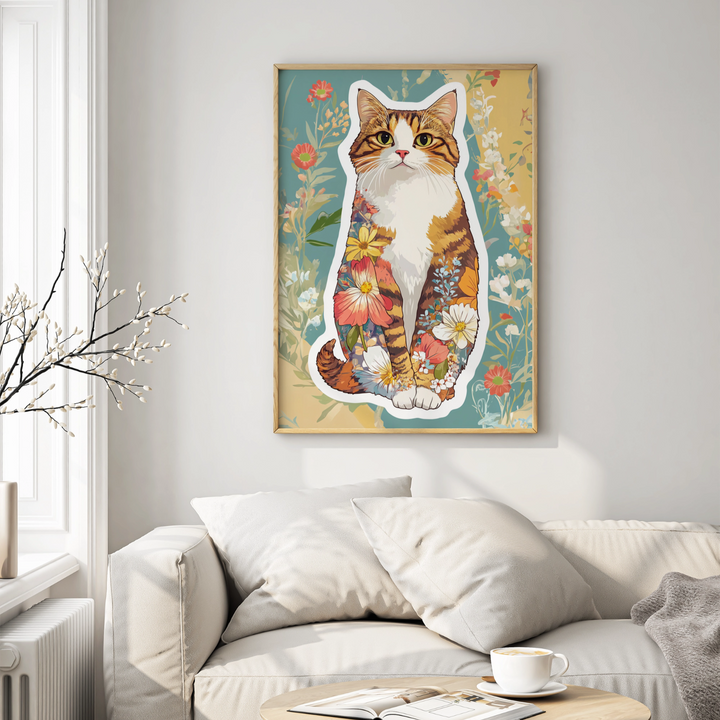 Floral Kitten
