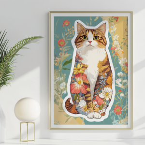 Floral Kitten