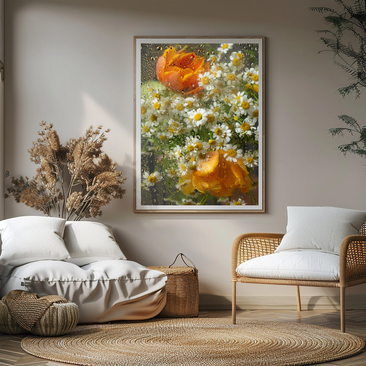 Flowers In Rain