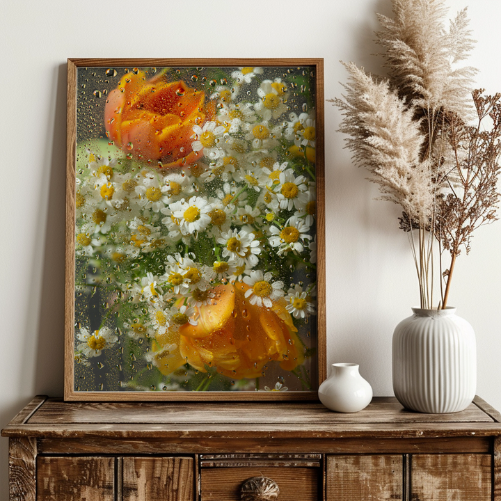 Flowers In Rain