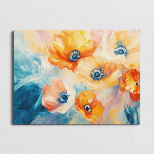 Fluid Orange Flowers