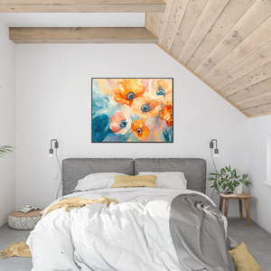 Fluid Orange Flowers