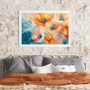 Fluid Orange Flowers