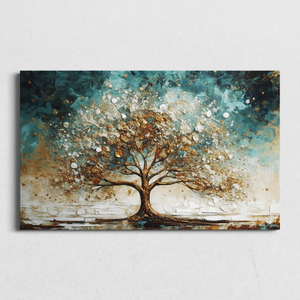 Mystic Tree in Blue Mist