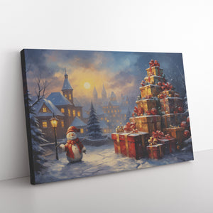 Snowman and Presents