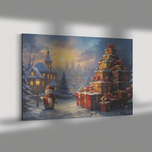 Snowman and Presents