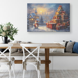 Snowman and Presents