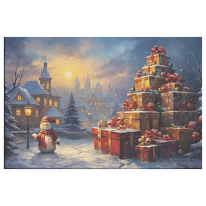 Snowman and Presents