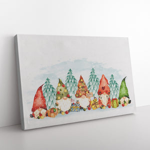 Watercolor Christmas Gnomes