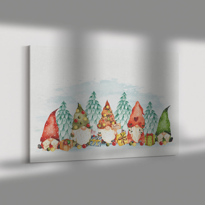 Watercolor Christmas Gnomes