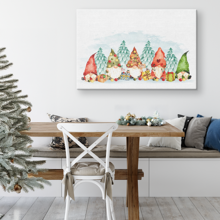 Watercolor Christmas Gnomes
