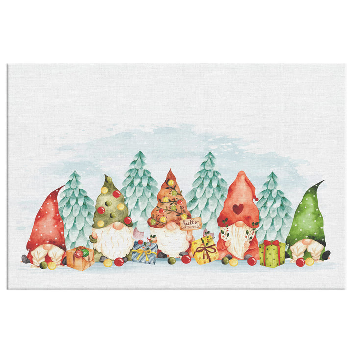 Watercolor Christmas Gnomes