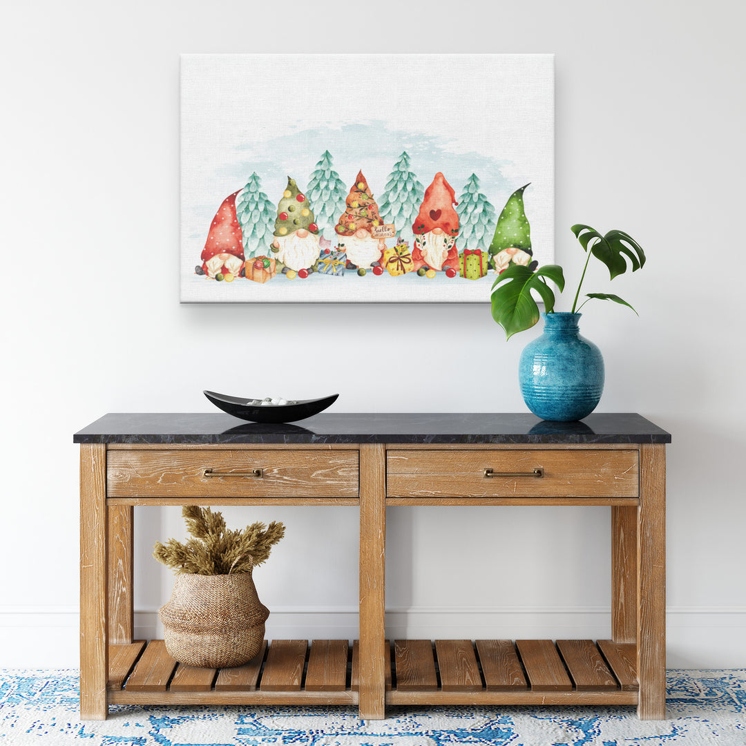Watercolor Christmas Gnomes