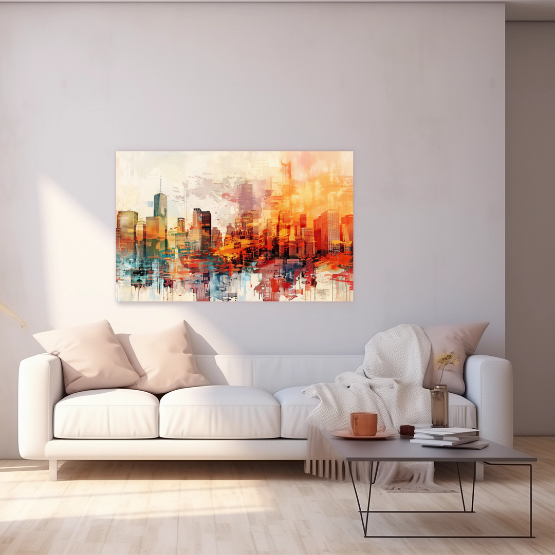 Watercolor Skyline