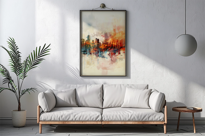 Watercolor Skyline