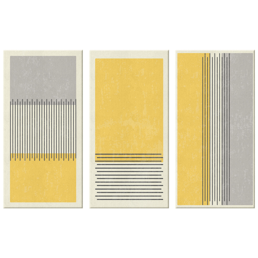 Yellow and Grey Stripes