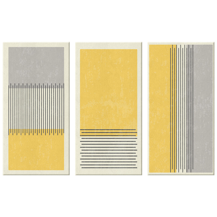 Yellow and Grey Stripes