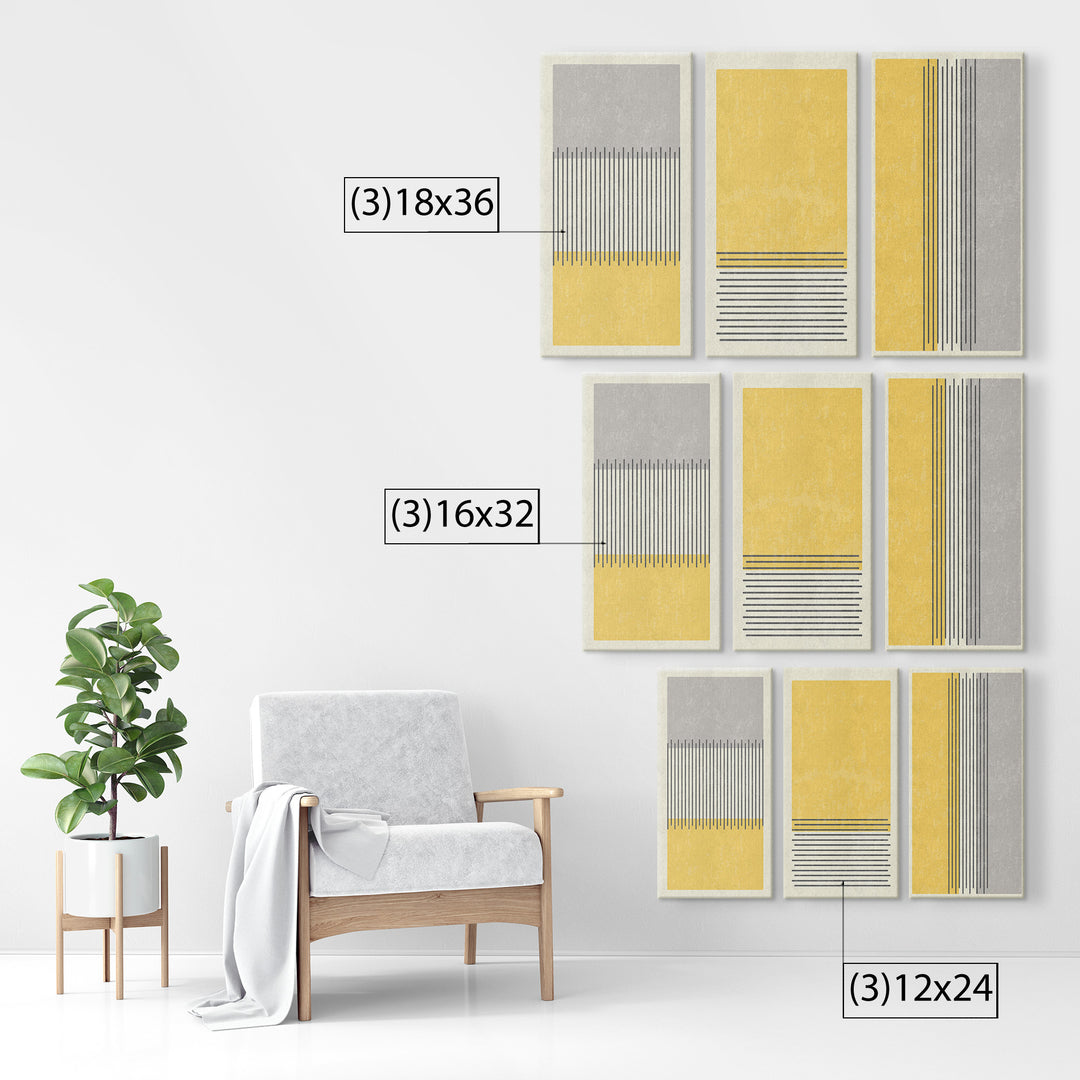 Yellow and Grey Stripes